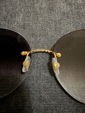 Cartier Gold Rim Sunglasses with Black Gradient Lenses